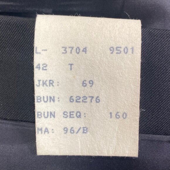 Vintage Peerless Mens Double Breasted Blazer | 42 | Black | Wool - Picture 3 of 12